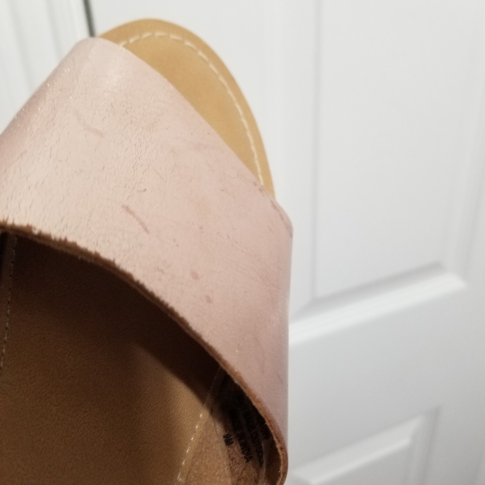 Coconuts, by Matisse - Rose Gold Metallic Cabana Sandals, Leather Upper - Size 9 - Picture 10 of 12